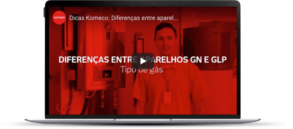 Isto é a imagem de um notebook para representar um vídeo sobre conheça os diferentes tipos de gás gn ou glp