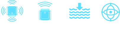 sensor ultrassônico, sensorinfravermelho, sensor deprofundidade, sensorgiroscópio
